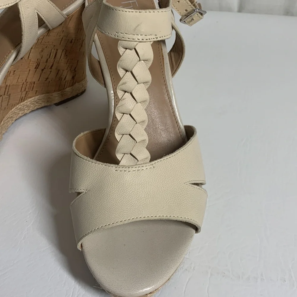 Franco Sarto Cork Wedge Sandels, 9.5